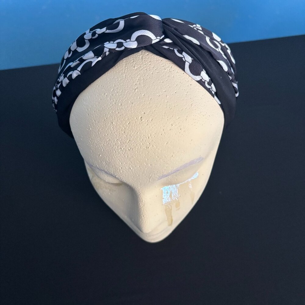 Black Headband/unique print